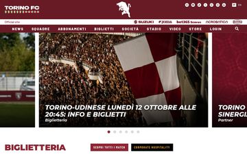 Главная страница сайта torinofc.it, 26 сентября 2026 года