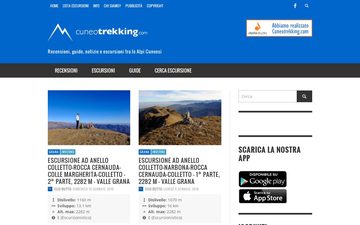 Главная страница cuneotrekking.com в 2016 году