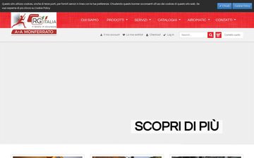 La home page di aamonferrato.com nel 2023