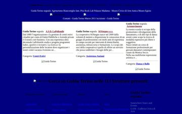 The guidatorino.com home page in 2011