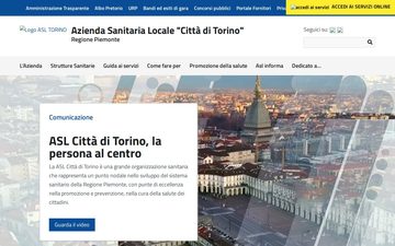 La home page di aslcittaditorino.it nel 2020
