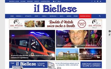 La home page di ilbiellese.it nel 2023