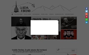 The guidatorino.com home page in 2018