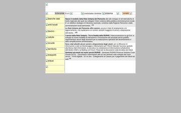 La home page di ruparpiemonte.it nel 2001