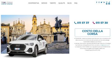 La home page di taxitorino.it, 26 settembre 2026