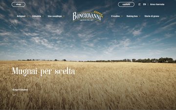 La home page di bongiovannitorino.it nel 2023