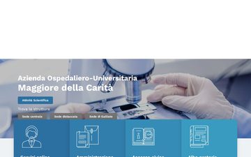 Главная страница maggioreosp.novara.it в 2023 году