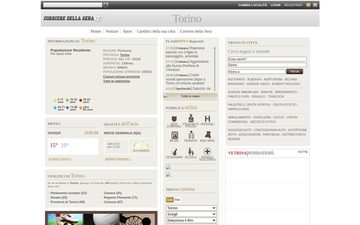 La home page di torino.corriere.it nel 2010
