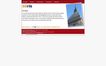 La home page di soris.torino.it nel 2005