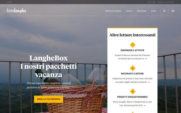 The home page of langhe.net, 25 September 2026