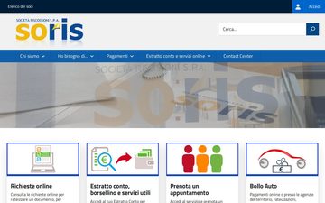 La home page di soris.torino.it nel 2023