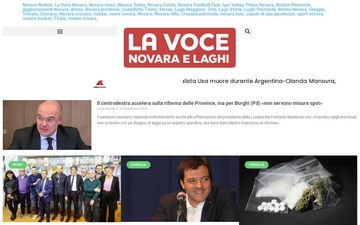 La home page di lavocedinovara.com nel 2022