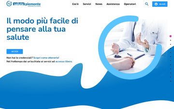 La home page di salutepiemonte.it, 25 settembre 2026