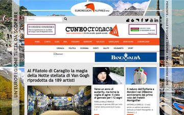 The cuneocronaca.it home page in 2023