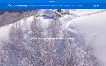 Главная страница cuneotrekking.com в 2023 году