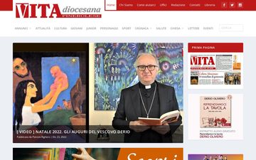 La home page di vitadiocesanapinerolese.it nel 2023