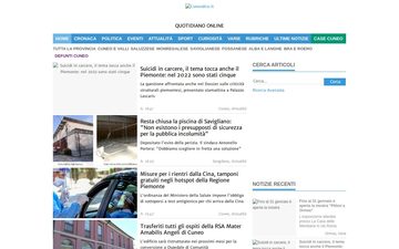 The cuneodice.it home page in 2022