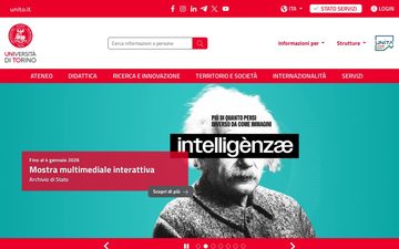 Главная страница unito.it в 2026 году