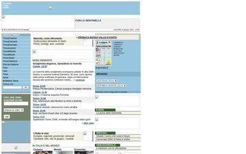 La home page di lasentinella.it nel 2004
