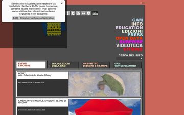 La home page di gamtorino.it nel 2016