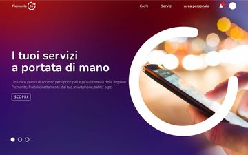 Главная страница piemontetu.it в 2023 году