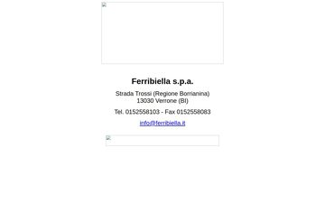 The homepage of ferribiella.it in 2001