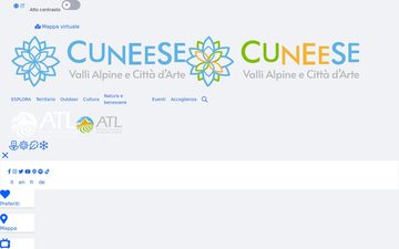La home page di visitcuneese.it nel 2023