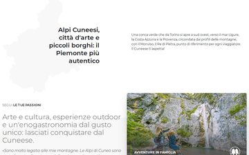 La home page di visitcuneese.it, 26 settembre 2026