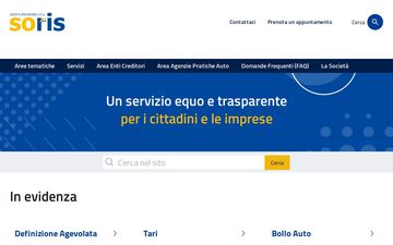La home page di soris.torino.it, 26 settembre 2026