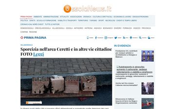 Главная страница ossolanews.it в 2023 году