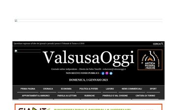 La home page di valsusaoggi.it nel 2023
