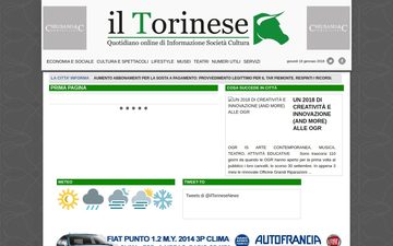 La home page di iltorinese.it nel 2018