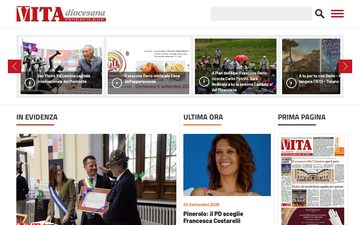 La home page di vitadiocesanapinerolese.it, 26 settembre 2026