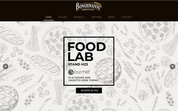 La home page di bongiovannitorino.it nel 2018