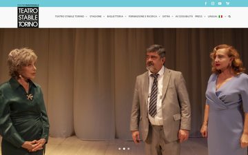 The home page of teatrostabiletorino.it in 2023