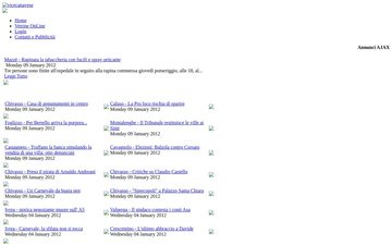 The homepage of giornalelavoce.it in 2012