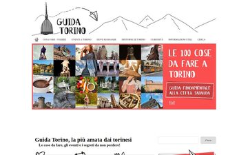 The guidatorino.com home page in 2023