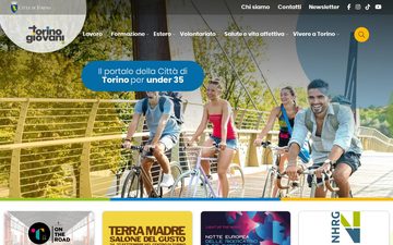 La home page di torinogiovani.it, 26 settembre 2026