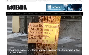 The lagendanews.com home page, 25 September 2026