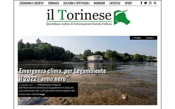 La home page di iltorinese.it nel 2023