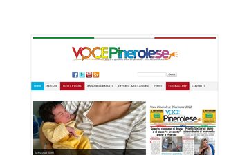 La home page di vocepinerolese.it nel 2023