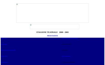 The home page of teatrostabiletorino.it in 2000