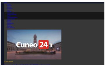 The cuneo24.it home page in 2023