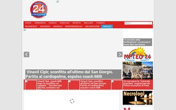 Главная страница ossola24.it в 2019 году