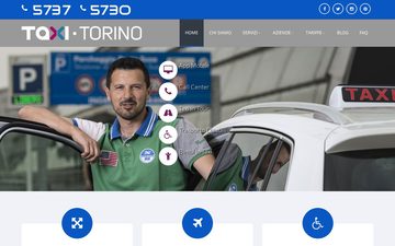 La home page di taxitorino.it nel 2018