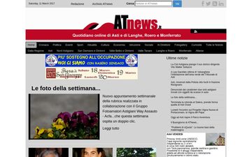 The atnews.it home page in 2017