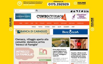 The cuneocronaca.it home page, 25 September 2026
