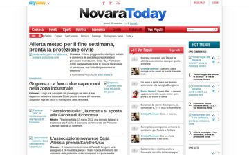 Главная страница novaratoday.it в 2011 году