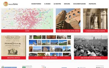 La home page di museotorino.it nel 2023