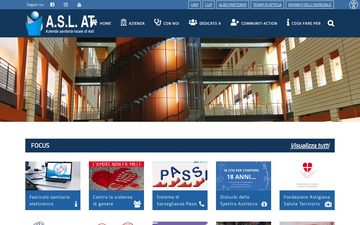 La home page di asl.at.it, 25 settembre 2026